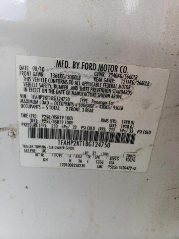 Photo 11 VIN: 1FAHP2KT1BG124750 - FORD TAURUS 