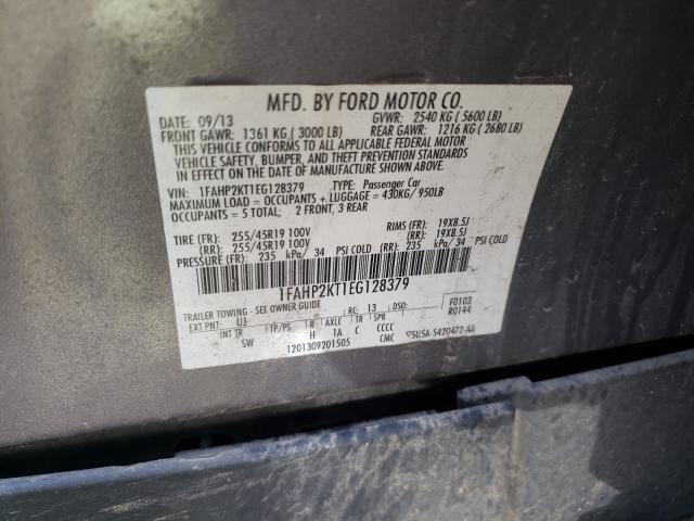 Photo 9 VIN: 1FAHP2KT1EG128379 - FORD TAURUS SHO 