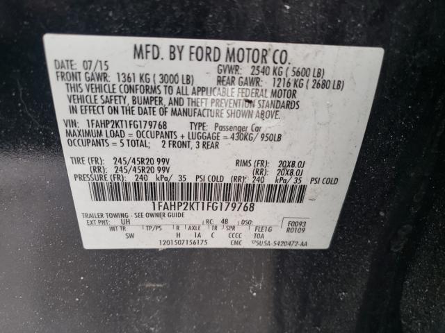 Photo 9 VIN: 1FAHP2KT1FG179768 - FORD TAURUS SHO 