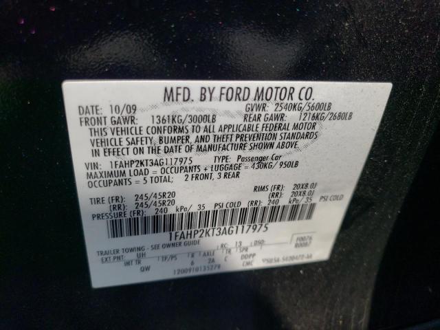 Photo 11 VIN: 1FAHP2KT3AG117975 - FORD TAURUS 