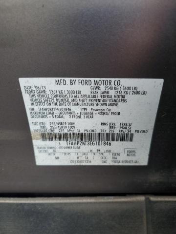 Photo 11 VIN: 1FAHP2KT3EG101846 - FORD TAURUS SHO 