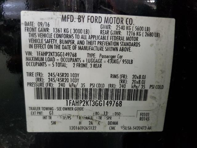 Photo 11 VIN: 1FAHP2KT3GG149768 - FORD TAURUS SHO 