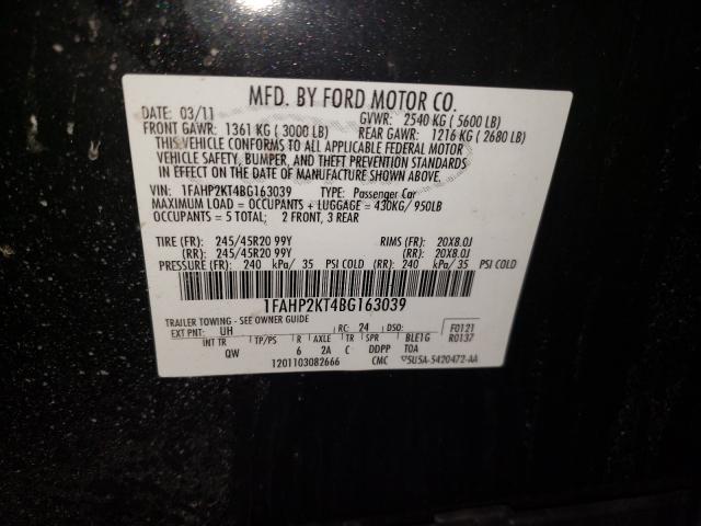 Photo 9 VIN: 1FAHP2KT4BG163039 - FORD TAURUS SHO 