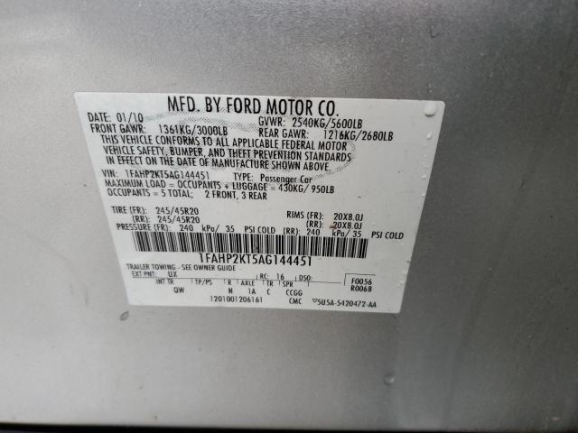 Photo 11 VIN: 1FAHP2KT5AG144451 - FORD TAURUS SHO 