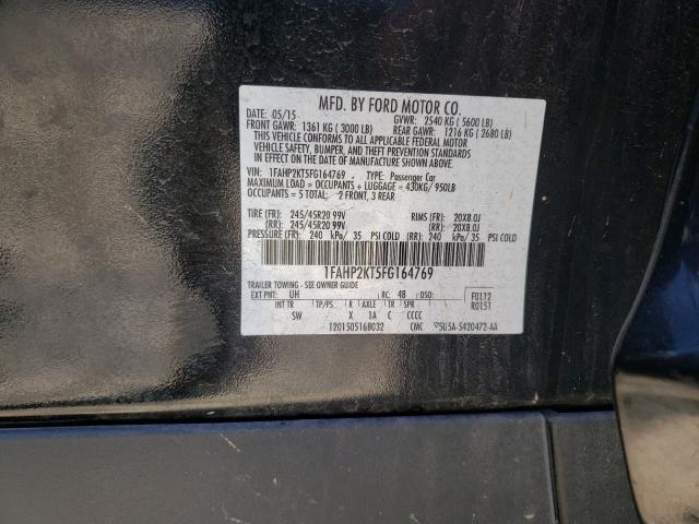 Photo 9 VIN: 1FAHP2KT5FG164769 - FORD TAURUS SHO 