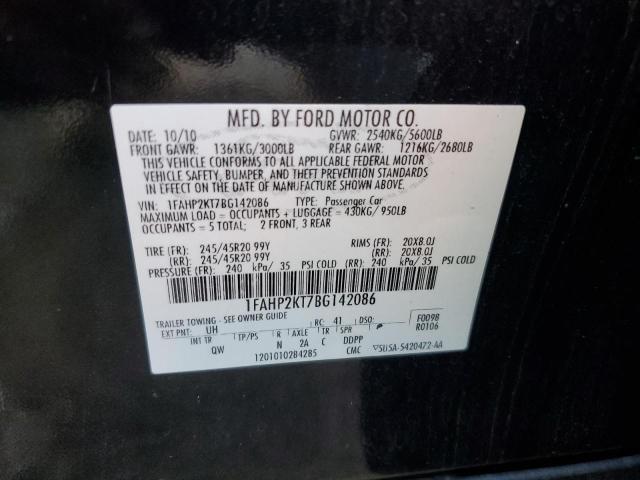 Photo 11 VIN: 1FAHP2KT7BG142086 - FORD TAURUS SHO 