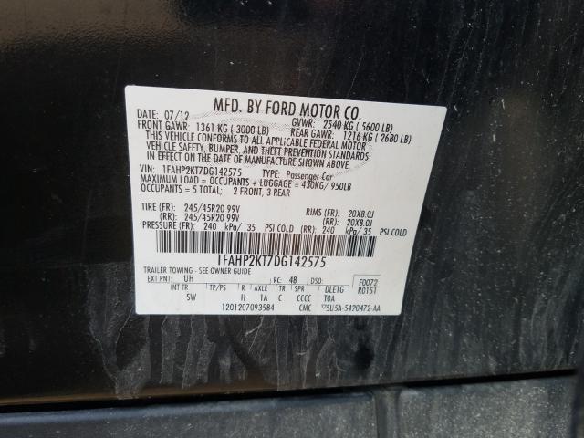 Photo 9 VIN: 1FAHP2KT7DG142575 - FORD TAURUS SHO 