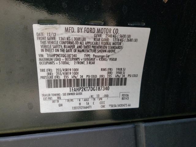 Photo 9 VIN: 1FAHP2KT7DG187340 - FORD TAURUS SHO 