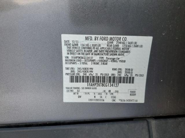 Photo 11 VIN: 1FAHP2KT8CG134127 - FORD TAURUS SHO 