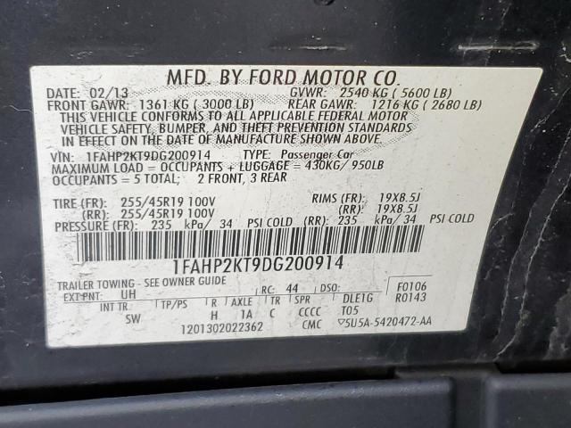 Photo 11 VIN: 1FAHP2KT9DG200914 - FORD TAURUS 