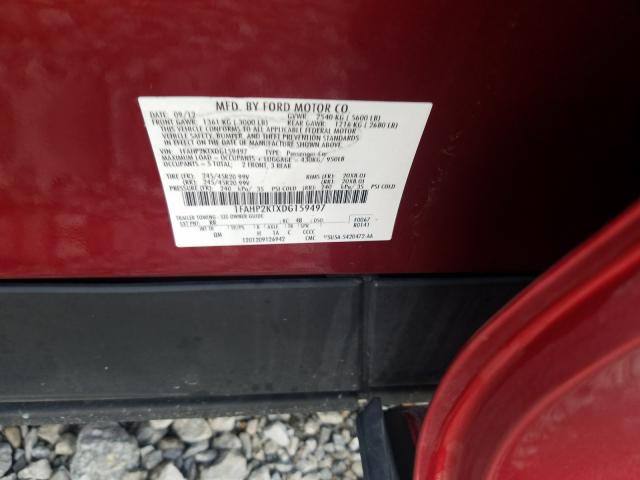 Photo 9 VIN: 1FAHP2KTXDG159497 - FORD TAURUS SHO 