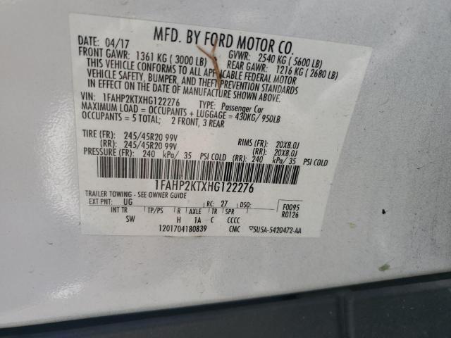 Photo 12 VIN: 1FAHP2KTXHG122276 - FORD TAURUS SHO 