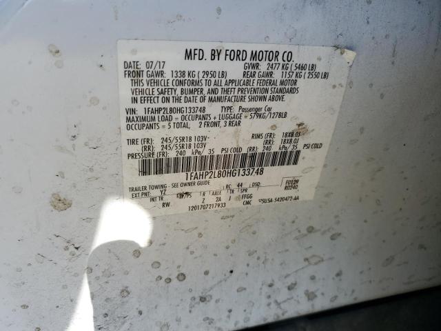 Photo 11 VIN: 1FAHP2L80HG133748 - FORD TAURUS POL 