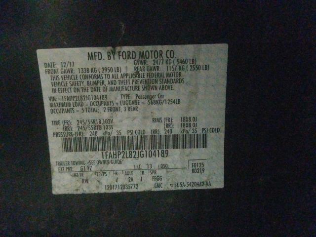 Photo 9 VIN: 1FAHP2L82JG104189 - FORD TAURUS POL 