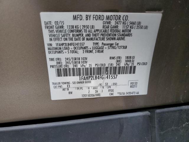 Photo 9 VIN: 1FAHP2L84FG141557 - FORD TAURUS POL 