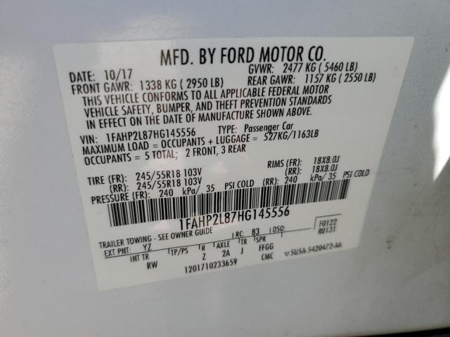 Photo 11 VIN: 1FAHP2L87HG145556 - FORD TAURUS POL 