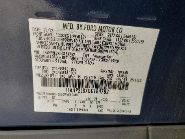 Photo 12 VIN: 1FAHP2L8XDG184782 - FORD TAURUS 