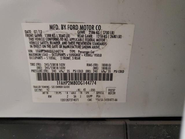 Photo 11 VIN: 1FAHP2M80DG144774 - FORD TAURUS POL 