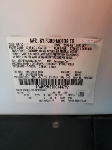 Photo 11 VIN: 1FAHP2M82DG144792 - FORD TAURUS POL 