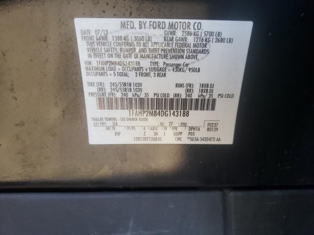 Photo 9 VIN: 1FAHP2M84DG143188 - FORD TAURUS POL 