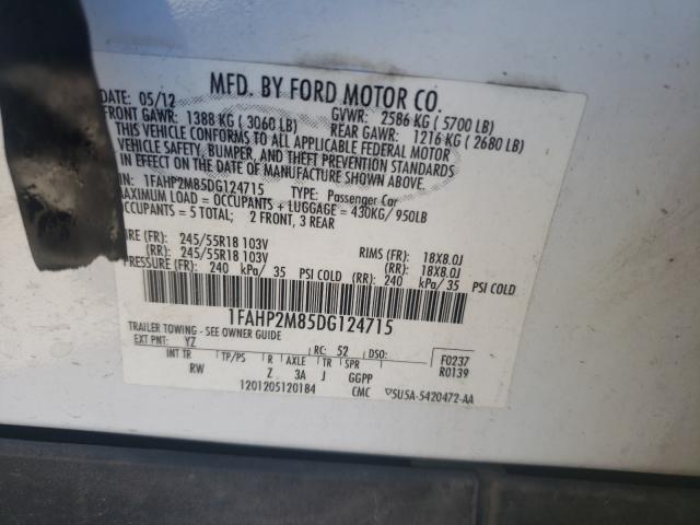 Photo 9 VIN: 1FAHP2M85DG124715 - FORD TAURUS POL 