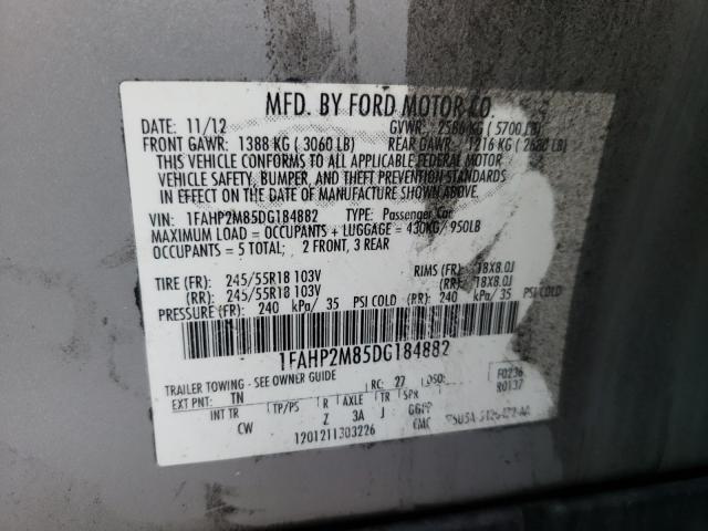 Photo 9 VIN: 1FAHP2M85DG184882 - FORD TAURUS POL 