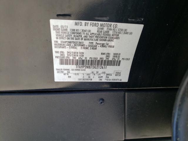 Photo 9 VIN: 1FAHP2M87DG212651 - FORD TAURUS POL 