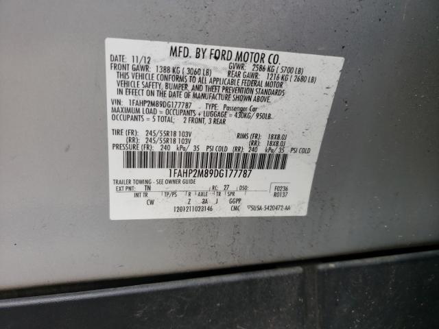 Photo 9 VIN: 1FAHP2M89DG177787 - FORD TAURUS POL 