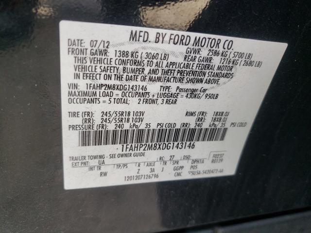 Photo 9 VIN: 1FAHP2M8XDG143146 - FORD TAURUS POL 