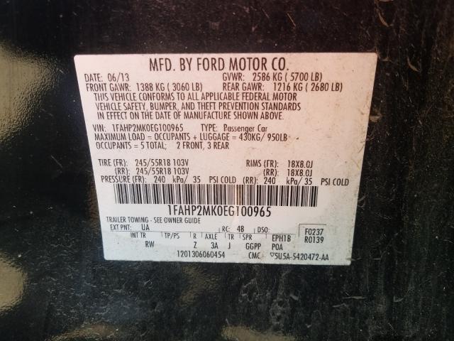 Photo 9 VIN: 1FAHP2MK0EG100965 - FORD TAURUS POL 