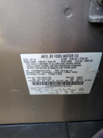 Photo 9 VIN: 1FAHP2MK0EG161555 - FORD TAURUS POL 