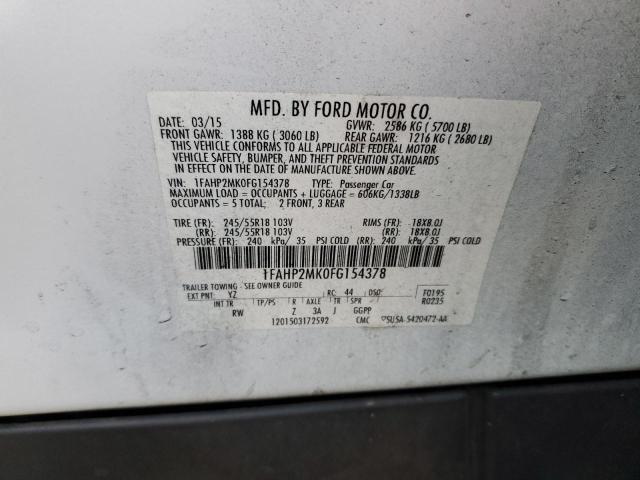 Photo 12 VIN: 1FAHP2MK0FG154378 - FORD TAURUS POL 