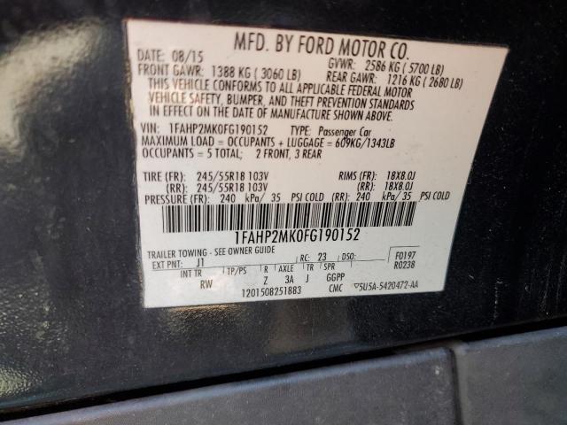 Photo 11 VIN: 1FAHP2MK0FG190152 - FORD TAURUS POL 