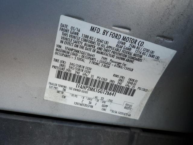 Photo 9 VIN: 1FAHP2MK1GG126641 - FORD TAURUS POL 