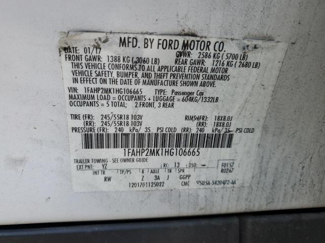 Photo 11 VIN: 1FAHP2MK1HG106665 - FORD TAURUS 