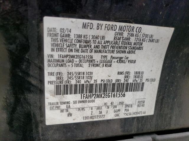 Photo 9 VIN: 1FAHP2MK2EG161556 - FORD TAURUS POL 