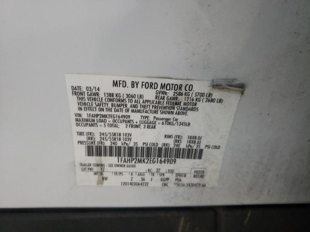 Photo 9 VIN: 1FAHP2MK2EG164909 - FORD TAURUS POL 