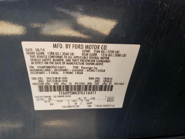 Photo 9 VIN: 1FAHP2MK2FG116411 - FORD TAURUS POL 