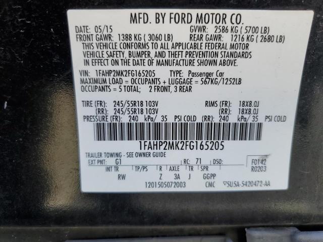 Photo 9 VIN: 1FAHP2MK2FG165205 - FORD TAURUS POL 