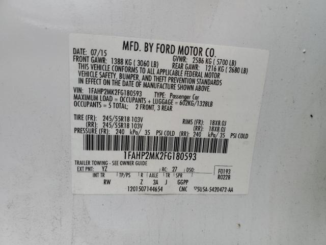 Photo 11 VIN: 1FAHP2MK2FG180593 - FORD TAURUS POL 