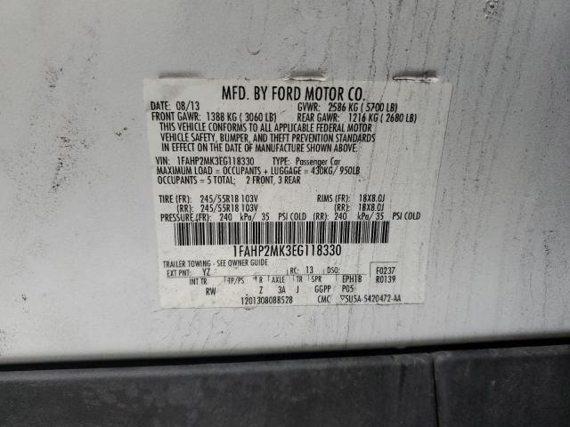 Photo 12 VIN: 1FAHP2MK3EG118330 - FORD TAURUS POL 