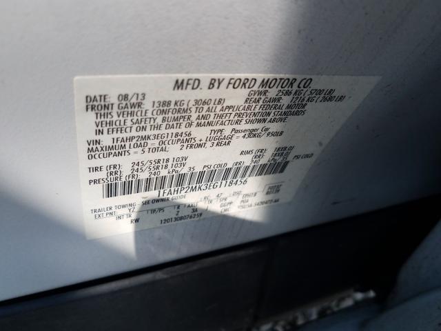 Photo 9 VIN: 1FAHP2MK3EG118456 - FORD TAURUS POL 