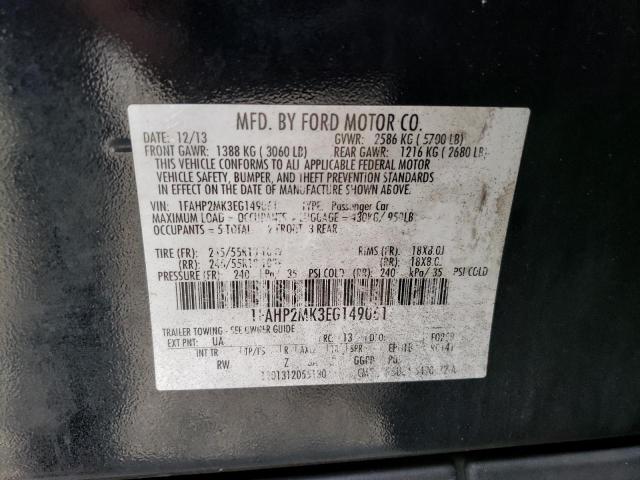 Photo 12 VIN: 1FAHP2MK3EG149061 - FORD TAURUS POL 