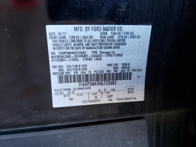 Photo 9 VIN: 1FAHP2MK4HG122682 - FORD TAURUS POL 