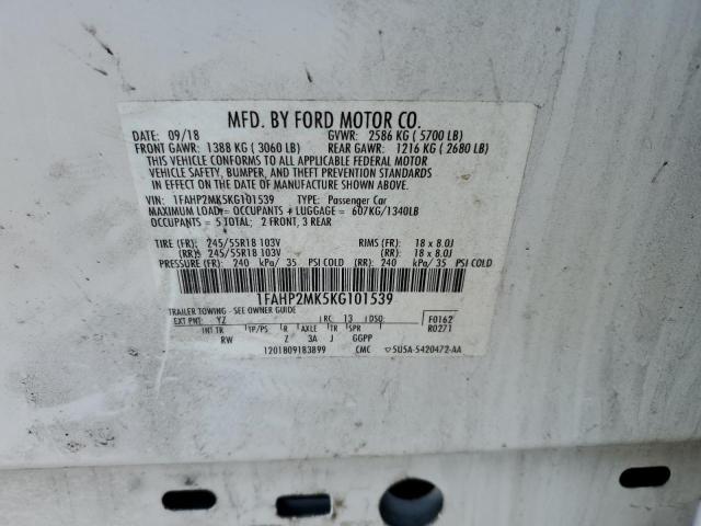 Photo 11 VIN: 1FAHP2MK5KG101539 - FORD TAURUS POL 