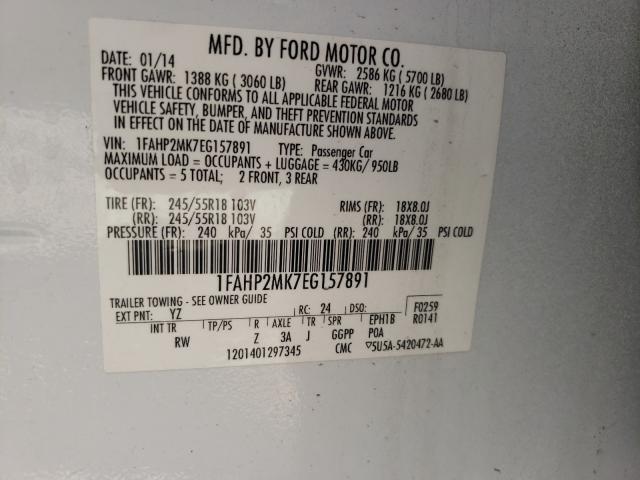 Photo 9 VIN: 1FAHP2MK7EG157891 - FORD TAURUS POL 