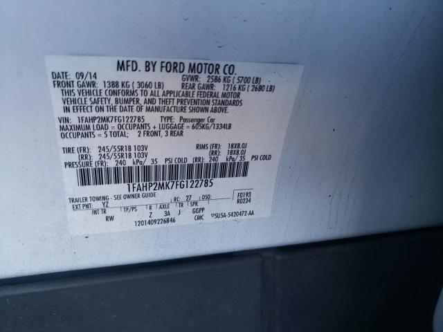 Photo 11 VIN: 1FAHP2MK7FG122785 - FORD TAURUS POL 