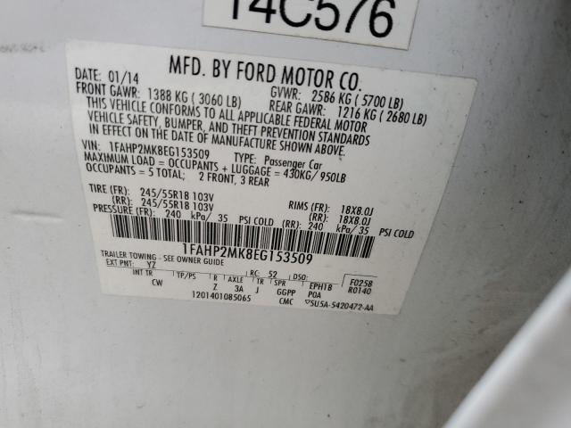 Photo 11 VIN: 1FAHP2MK8EG153509 - FORD TAURUS 