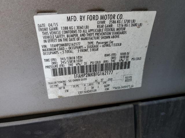 Photo 9 VIN: 1FAHP2MK8FG162177 - FORD TAURUS POL 