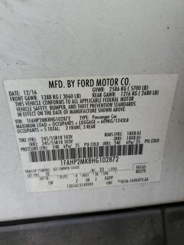 Photo 11 VIN: 1FAHP2MK8HG102872 - FORD TAURUS 